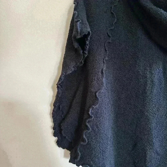 Sparrow Anthropologie Wool Blend Ruffled Black Placket Sweater - Size Small - Picture 3 of 8